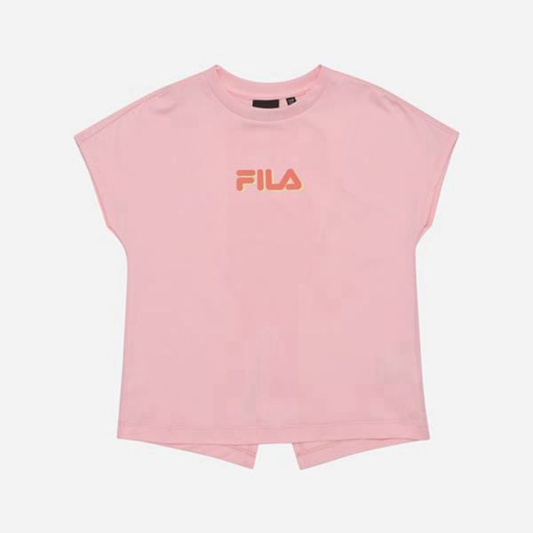 Camisetas Manga Corta Fila Niñas Rosas - Candy Crew Neck Sleeveless - España 807514BIR